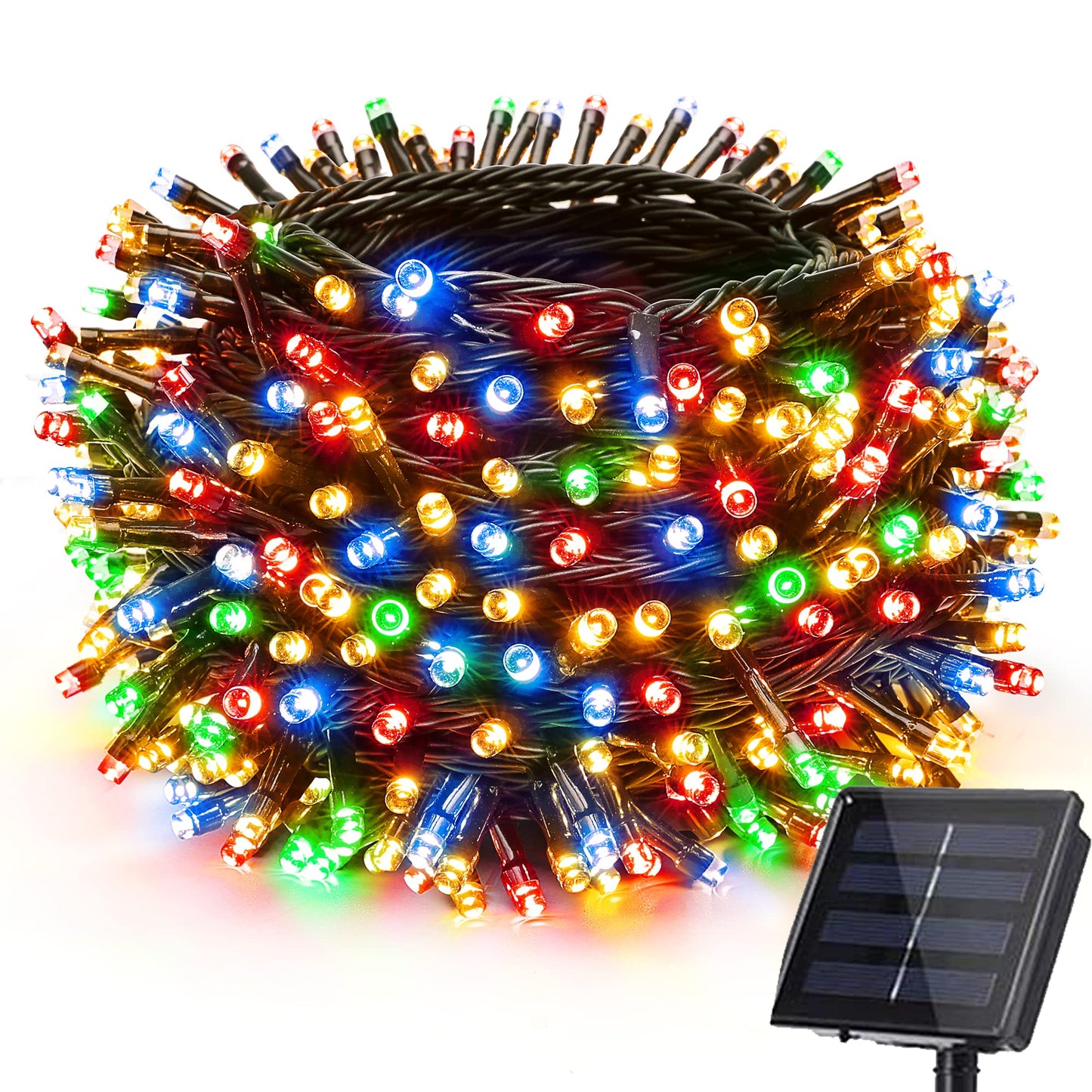 Luces De Navidad Con Panel Solar x 40mt.