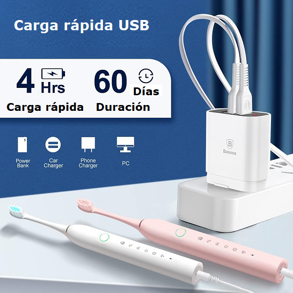 Cepillo de Dientes Eléctrico Recargable X-3