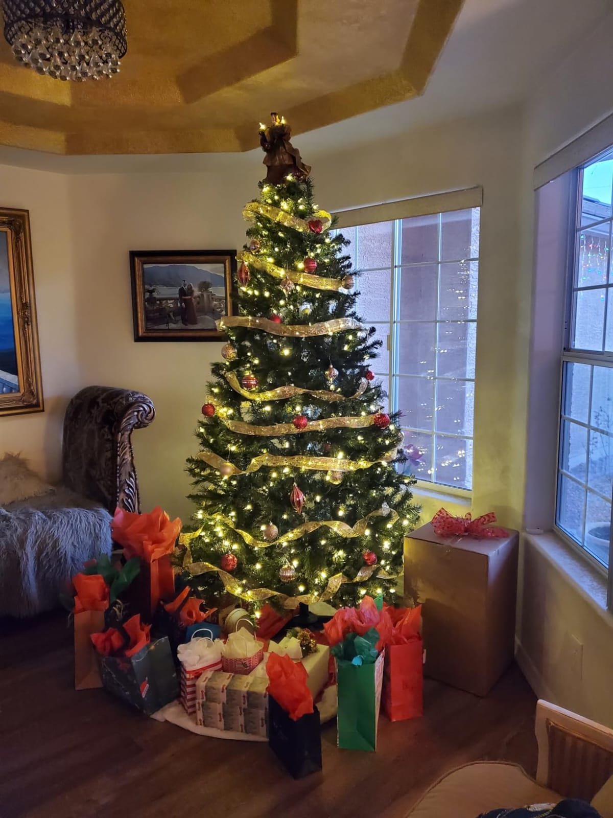 Cinta De Seda Navidad Con Luces Led